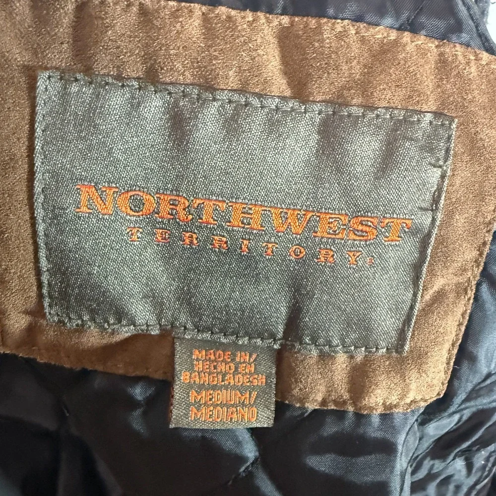 Northwest Territory Mens Wool‎ Shirt Jacket Insulated Quilted Lined Medium